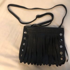 Multisection crossbody Hammitt Duke purse with fringe